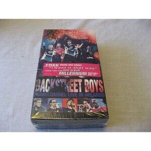 Backstreet Boys - Homecoming Live in Orlando VHS, 1999, With Cassette Single NEW